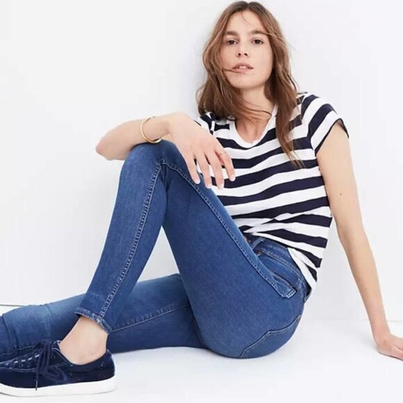 Madewell 9" Mid-Rise Skinny Jeans in Patty Wash 27 - Picture 7 of 7